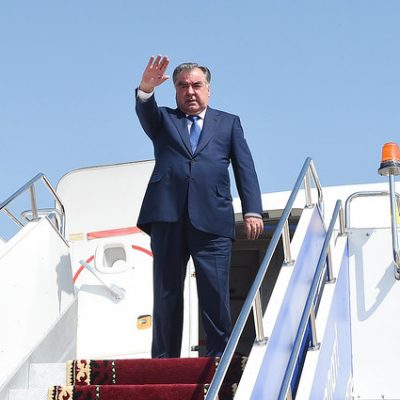 President Emomali Rahmon Departs for Kyrgyzstan