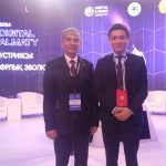 Встреча Илхомжона Атоева с заместителем министра цифрового развития, инноваций и аэрокосмической промышленности Казахстана